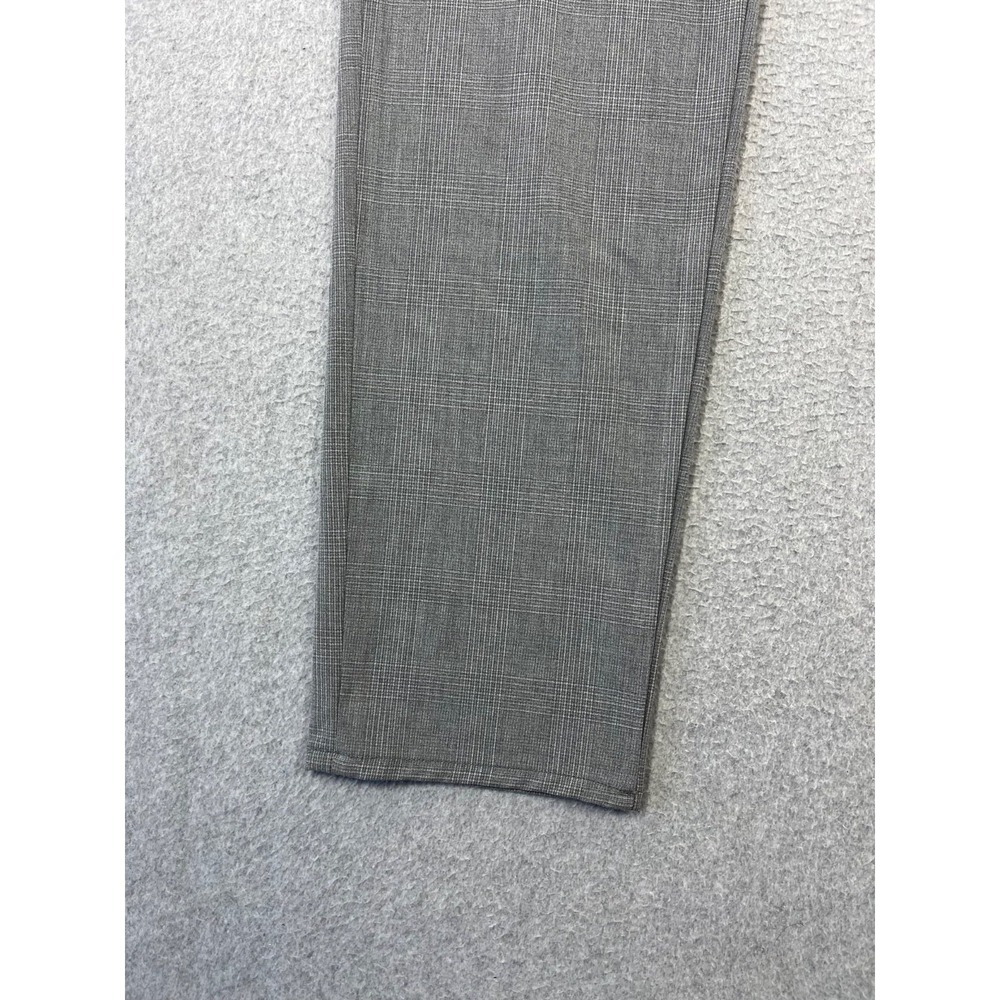 Mavi Milton Pants Mens 35x34 Grey Checked Mid Rise Slim Fit Straight Stretch - Picture 3 of 13